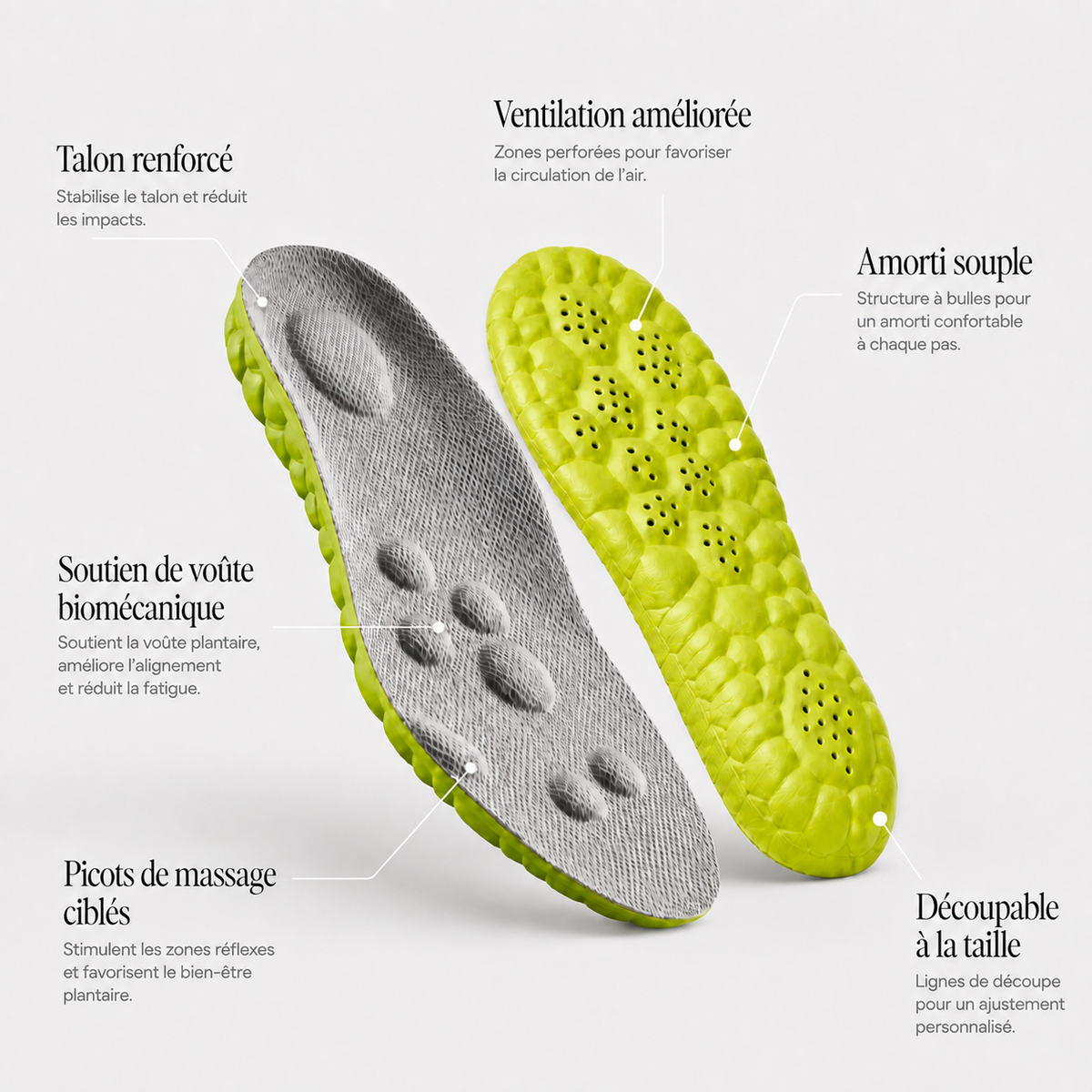 Semelles Padel RUNEET Vert